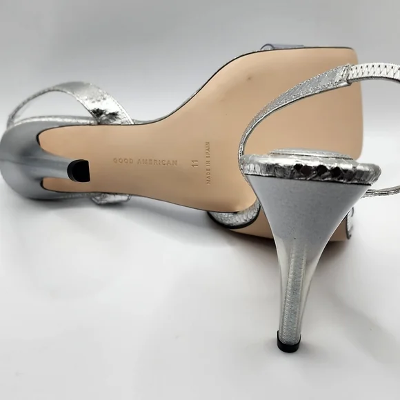 Good american silver snake heels - Picture 7 of 10